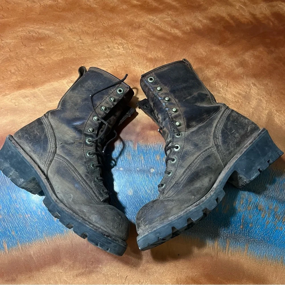 Chippewa Paladin 8”  Waterproof Logger Brown Boots Size 8.5 M 73100 Steel Toe
